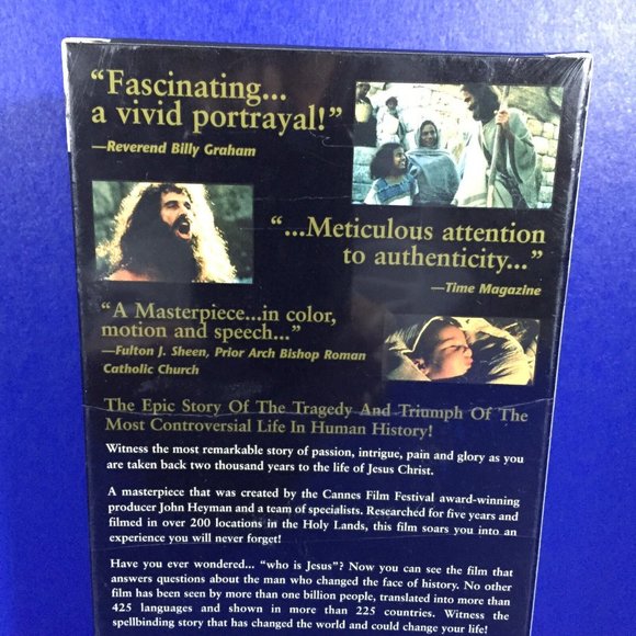 Jesus VHS Movie Staring Brian Deacon 1988 New Factory Sealed Christian Religious - Picture 6 of 6